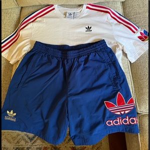 Men’s adidas Short and Shirt Set, SZ M